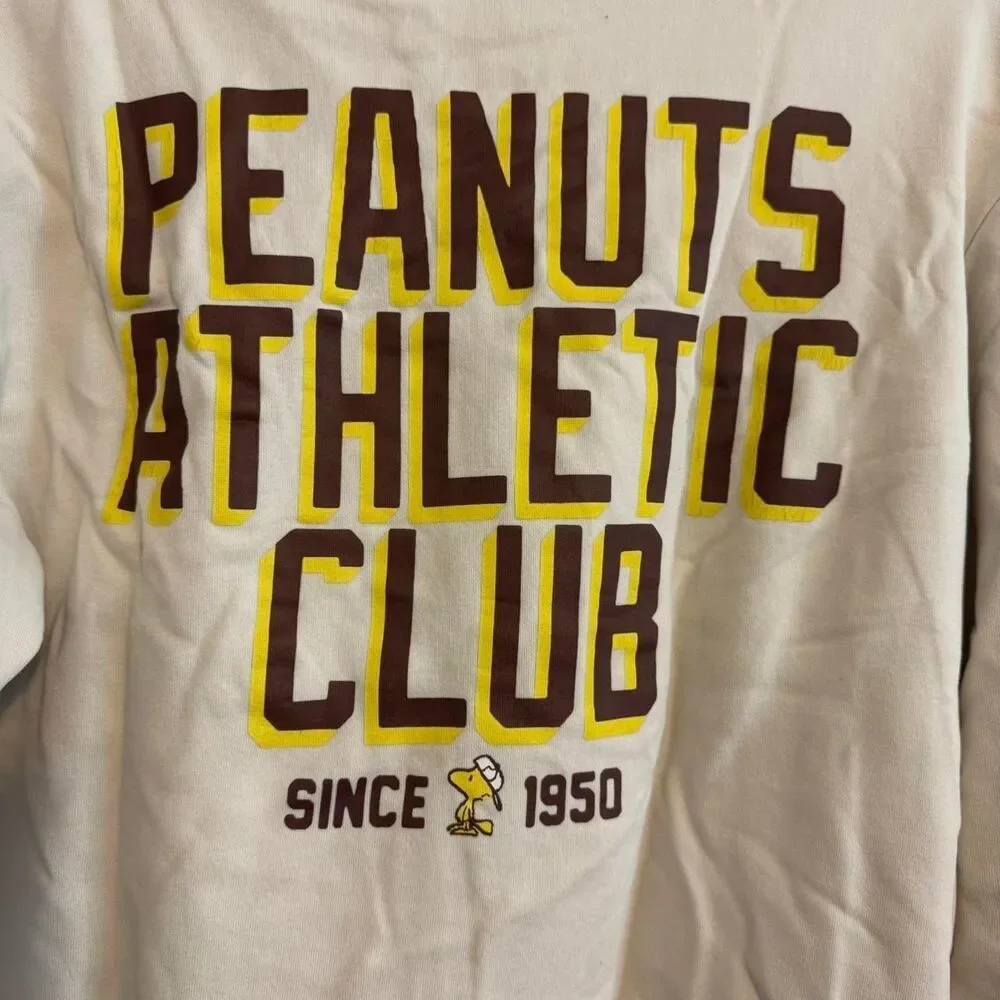 Peanuts Men's Cream Sweatshirt H&M - Picture 7 of 8